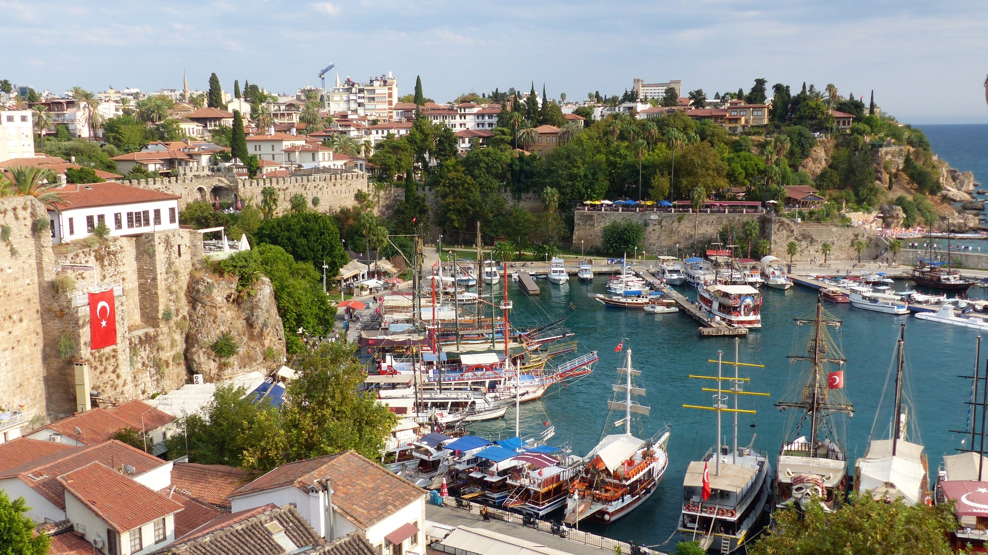 The yacth marina in Kaleiçi